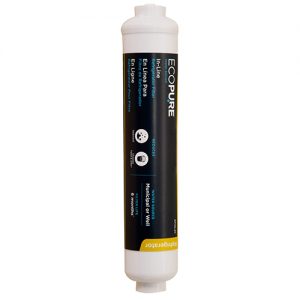 EcoPure EPINL30 5 Year in-Line Refrigerator Filter-Universal Includes Both 1/4" 